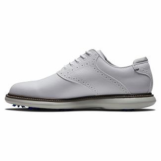 Scarpe Golf Footjoy Uomo Traditions Spikes Bianche Italia KVB384671